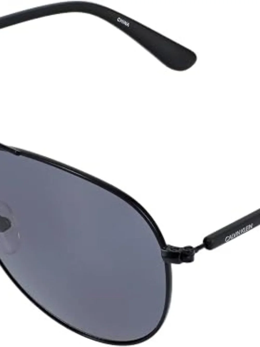 Calvin Klein CK19314S Aviator Pilot Sunglasses 16 13 140 Black Metal Gray Lens